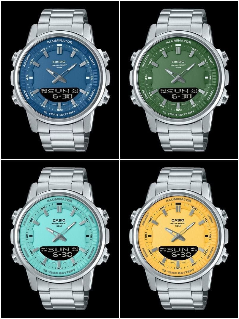 CASIO Analogue Digital Men's Stainless Steel Watch