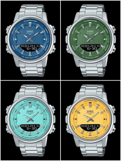 CASIO Analogue Digital Men's Stainless Steel Watch