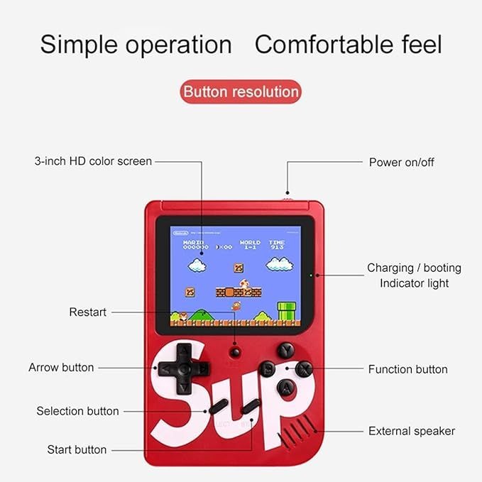 SUP Game Box Plus 400-in-1 Retro Handheld Gaming Console