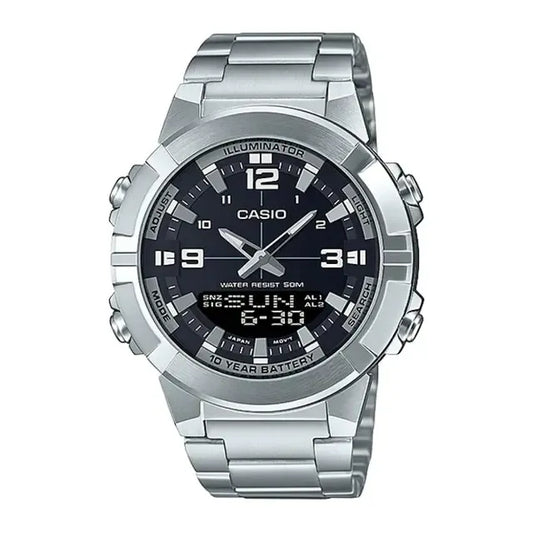 CASIO Analogue Digital Men's Stainless Steel Watch