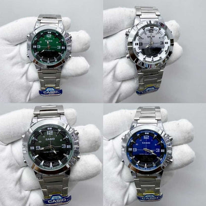 CASIO Analogue Digital Men's Stainless Steel Watch