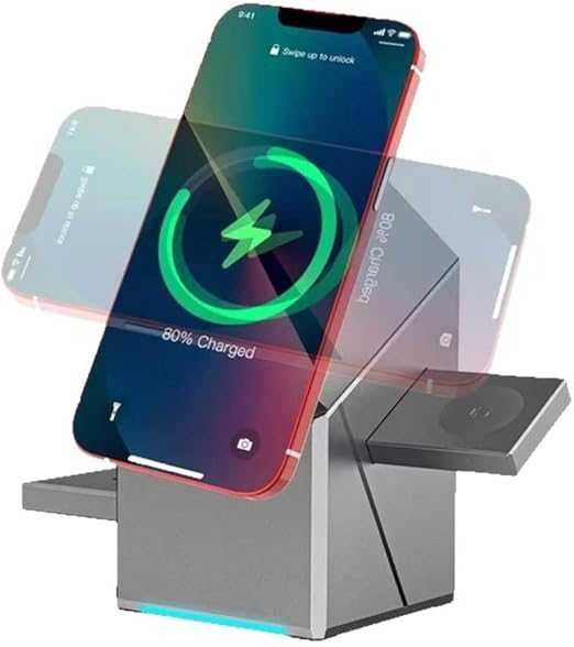 New Generation 3-in-1 Magnetic Pop-Up Wireless Charger