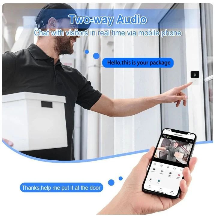 Wireless Smart Camera Doorbell